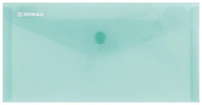 Irattartó tasak, DL, PP, patentos, DONAU, zöld