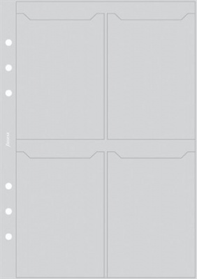Kalendárium betét, kártyatartó, personal méret, FILOFAX