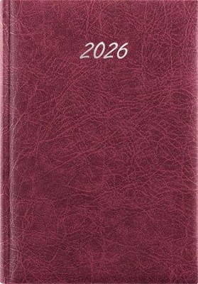 Naptár, tervező, B5, heti, DAYLINER, "Rebel", bordó