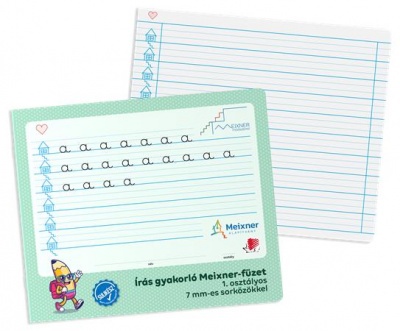 Füzet, tűzött, 235x280 mm, álló, 32 lap, 1. osztály, ICO "Süni Meixner"