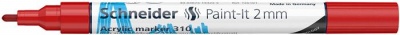 Dekormarker, akril, 2 mm, SCHNEIDER "Paint-It 310", piros