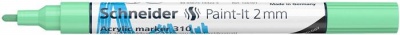 Dekormarker, akril, 2 mm, SCHNEIDER "Paint-It 310", pasztellzöld