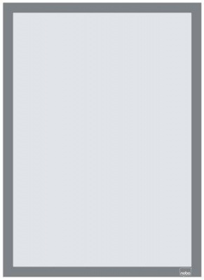 Posztertábla, fali, A3 méret, műanyag keret, 2 db, NOBO, ezüst