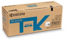 TK5270C Lézertoner ECOSYS M6230cidn, P6230cdn nyomtatókhoz, KYOCERA, cián, 6K