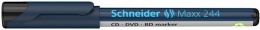 Alkoholos marker, CD/DVD, 0,7 mm, SCHNEIDER "Maxx 244", fekete